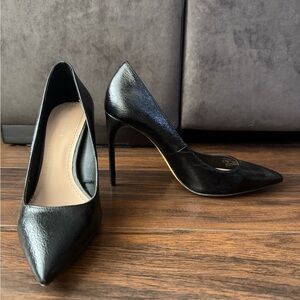 Zara Elegant Black Stiletto Heels